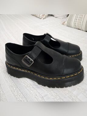 Dr. Martens - Bethan Black Mary Jane Platforms